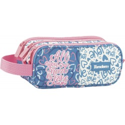 Estuche portatodo triple cuerpo