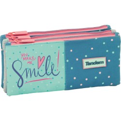 Independent 3 pockets Pencil pouch plus
