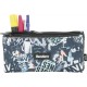 Independent 3 pockets Pencil pouch plus