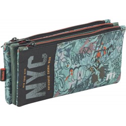 Independent 3 pockets Pencil pouch plus