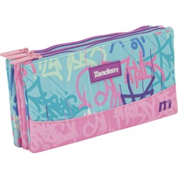 Independent 3 pockets Pencil pouch plus