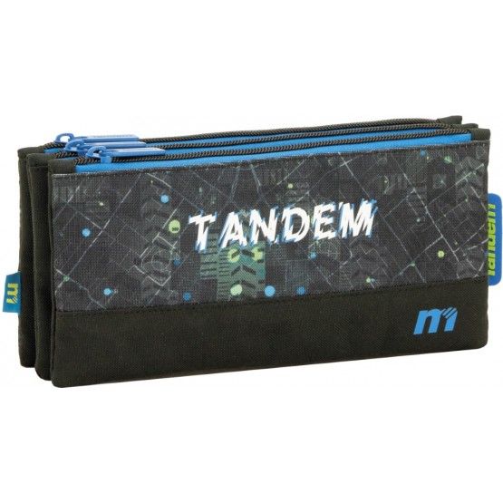 Independent 3 pockets Pencil pouch plus
