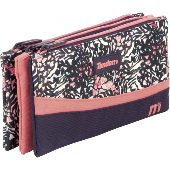 Independent 3 pockets Pencil pouch plus