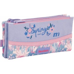 Independent 3 pockets Pencil pouch plus