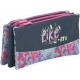 Independent 3 pockets Pencil pouch plus