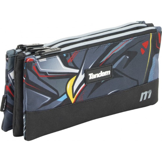 Independent 3 pockets Pencil pouch plus