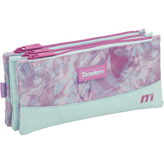 Independent 3 pockets Pencil pouch plus