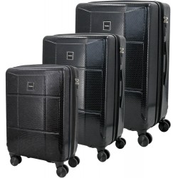 SET 3 Expandable ABS Luggages PALMA (cabin 20, medium and
