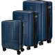 SET 3 Expandable ABS Luggages PALMA (cabin 20, medium and