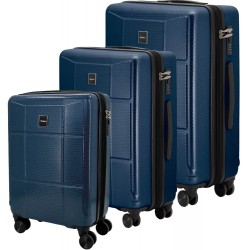 SET 3 Expandable ABS Luggages PALMA (cabin 20, medium and
