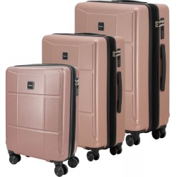 SET 3 Expandable ABS Luggages PALMA (cabin 20, medium and