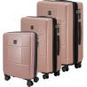 SET 3 Expandable ABS Luggages PALMA (cabin 20, medium and