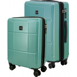 SET 2 Expandable ABS Luggages PALMA (cabin 20 and