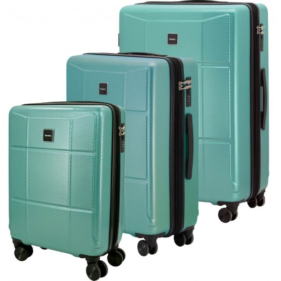 SET 3 Expandable ABS Luggages PALMA (cabin 20, medium and