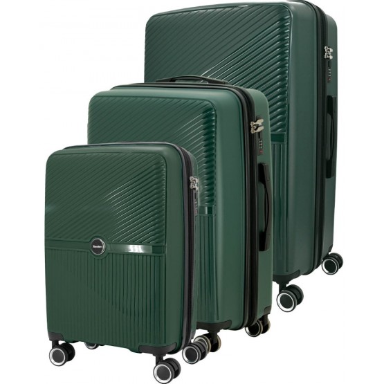 SET 3 Expandable PP Luggages TEIDE (cabin,medium and large)