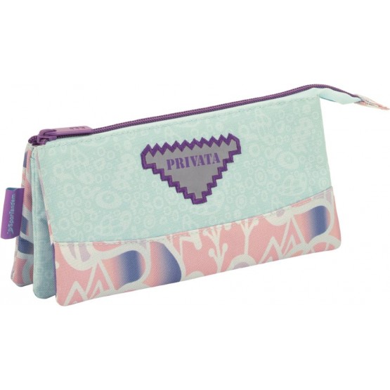 Pencil pouch 3 pockets new PLUS