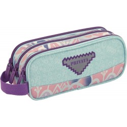 Estuche portatodo triple cuerpo