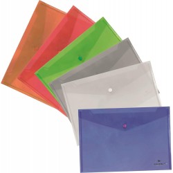 CLEAR PP BAG A5 WITH CLIP. SET 3.