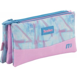Independent 3 pockets Pencil pouch plus