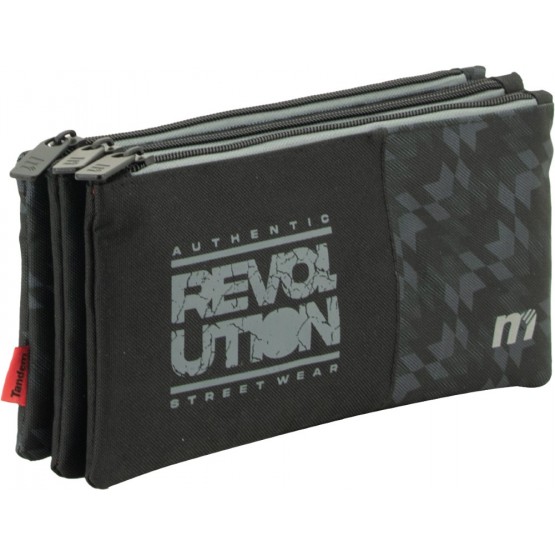 Independent 3 pockets Pencil pouch plus
