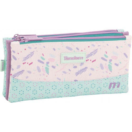 Independent 3 pockets Pencil pouch plus