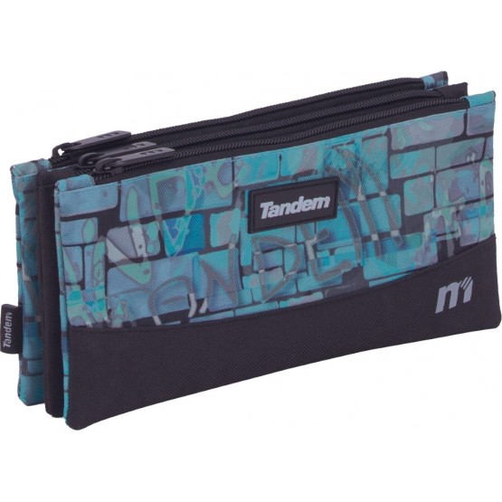 Independent 3 pockets Pencil pouch plus