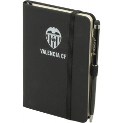 LIBRETA NEGRA VCF A5 CON BOLÍGRAFO METAL PAPEL LISO