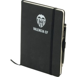 LIBRETA NEGRA VCF A6 BOLÍGRAFO METAL PAPEL LISO