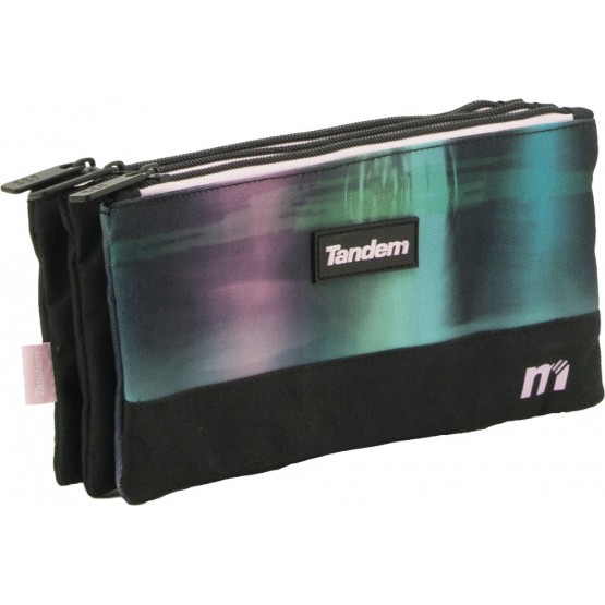 Independent 3 pockets Pencil pouch plus
