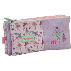 Independent 3 pockets Pencil pouch plus