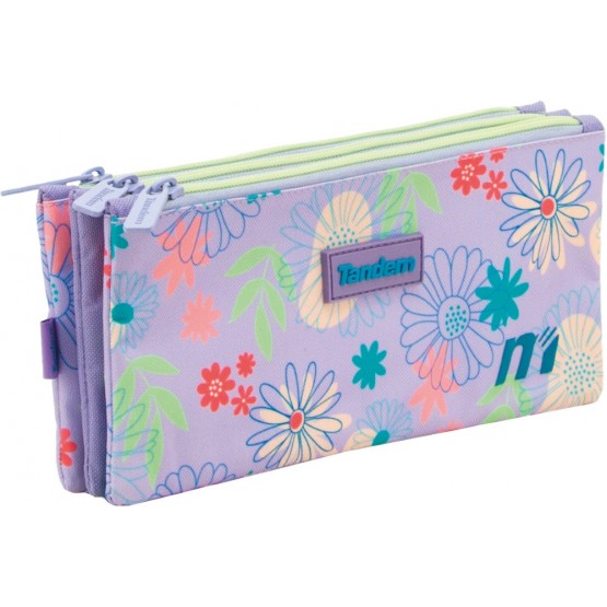 Independent 3 pockets Pencil pouch plus