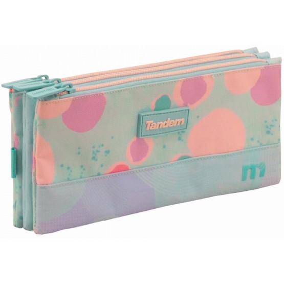 Independent 3 pockets Pencil pouch plus