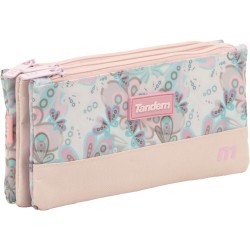 Independent 3 pockets Pencil pouch plus