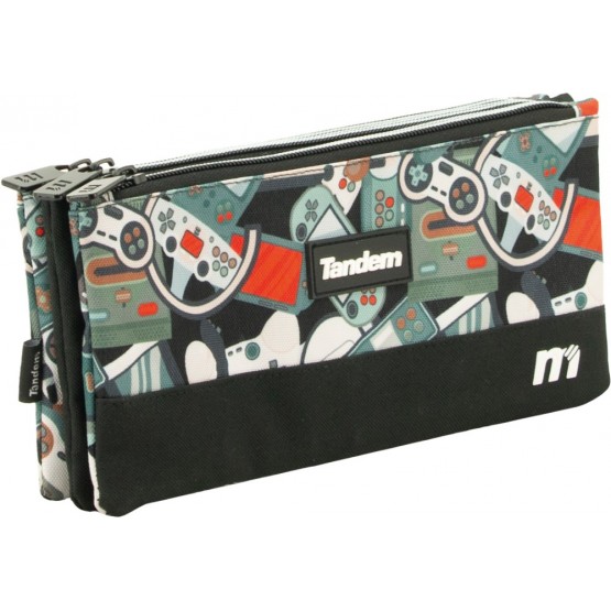 Independent 3 pockets Pencil pouch plus