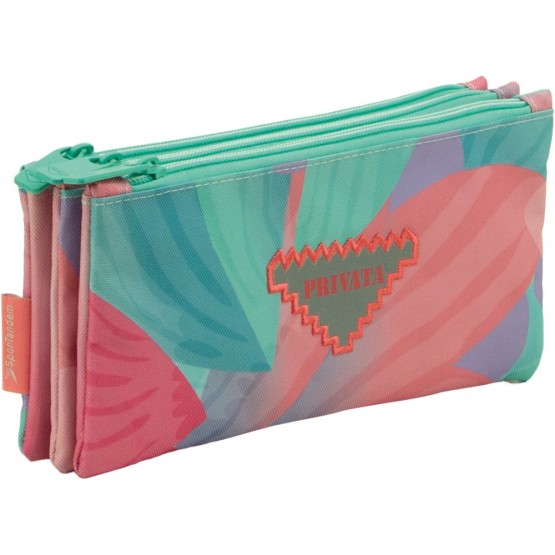 Independent 3 pockets Pencil pouch plus