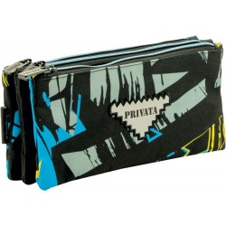 Independent 3 pockets Pencil pouch plus