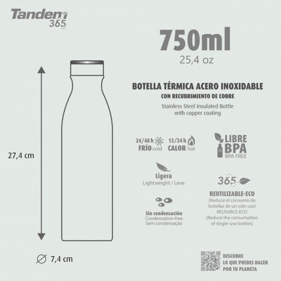BOTELLA TÉRMICA 750ML