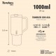 TUMBLER WITH HANDLE 1000 ML