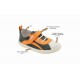 Brinco Roler Navy & Orange