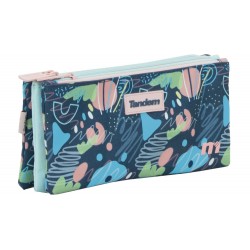 Independent 3 pockets Pencil pouch plus