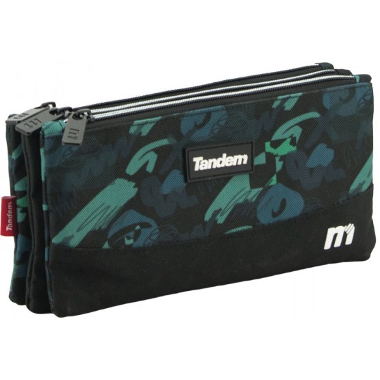 Independent 3 pockets Pencil pouch plus